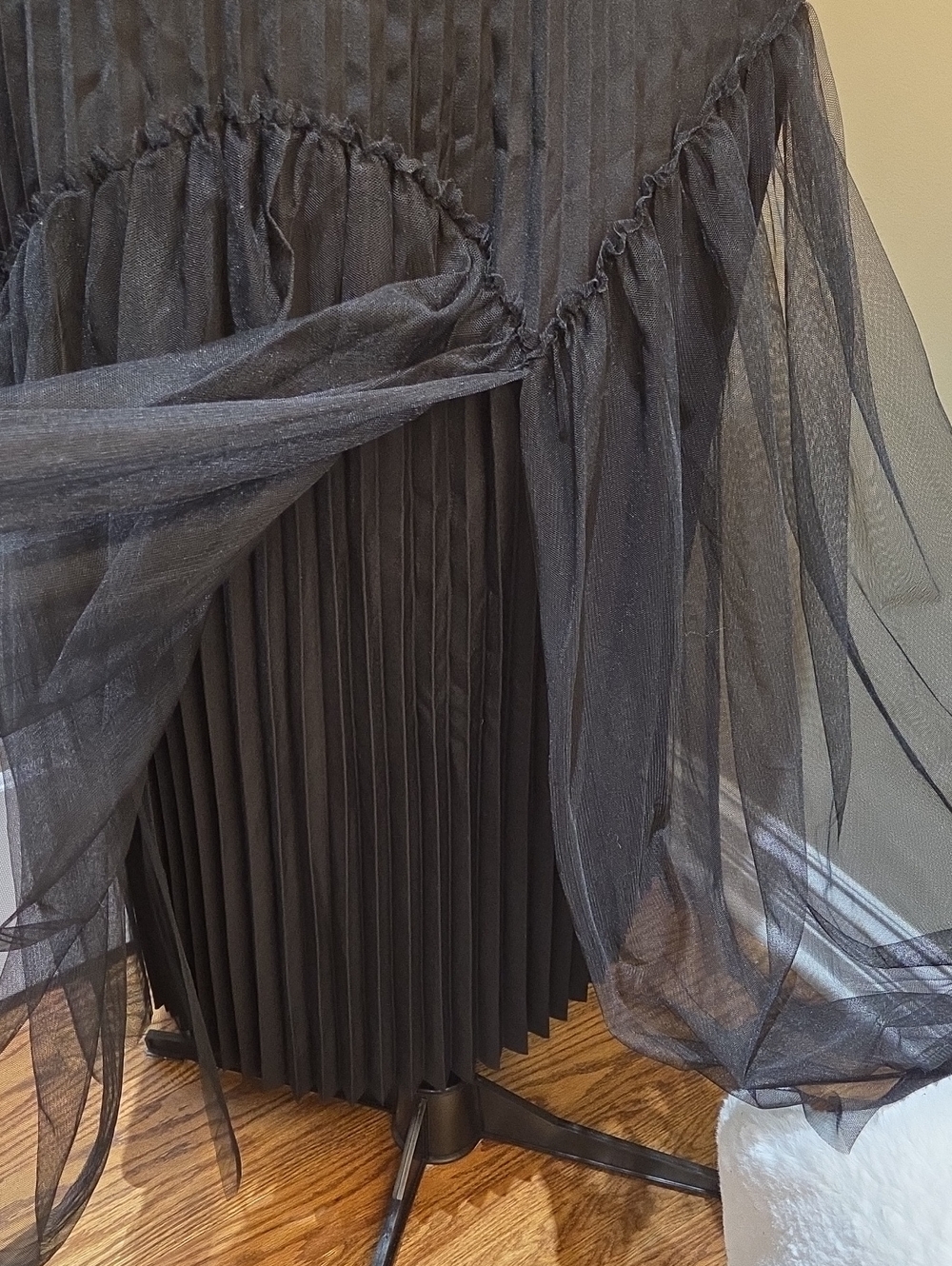 WD.NY Black Layered Tulle Maxi Skirt - Picture 5 of 9